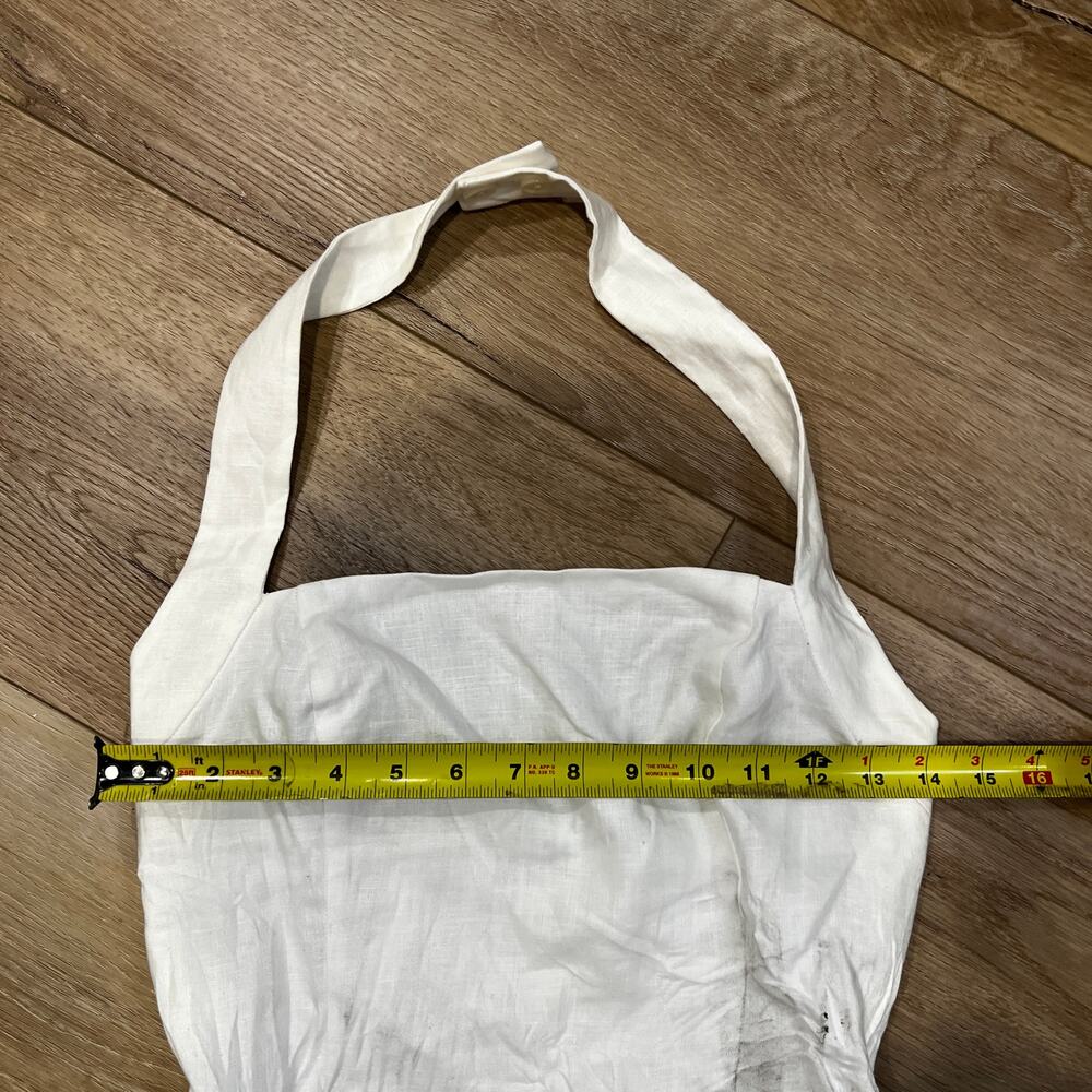 ARITZIA Women's Wilfred Whisper Linen Halter Top Size S In White - Picture 9 of 15